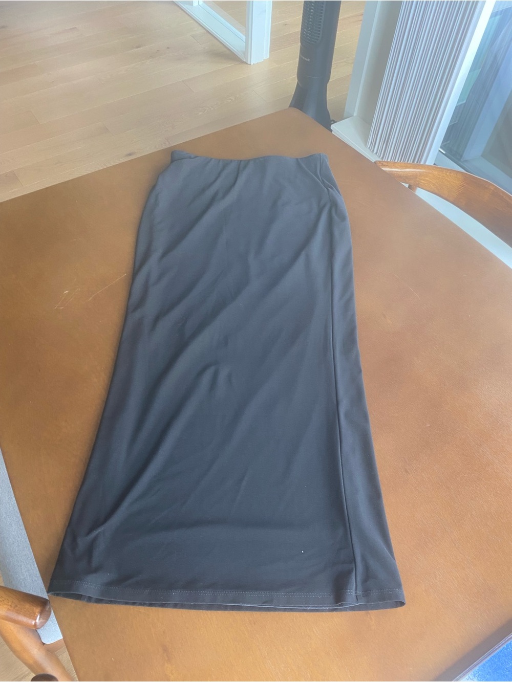 Babaton Black Maxi Skirt - Sleek Straight Comfy